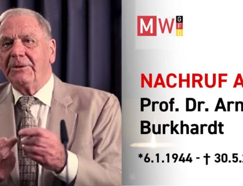 Nachruf auf Prof. Dr. Arne Burkhardt